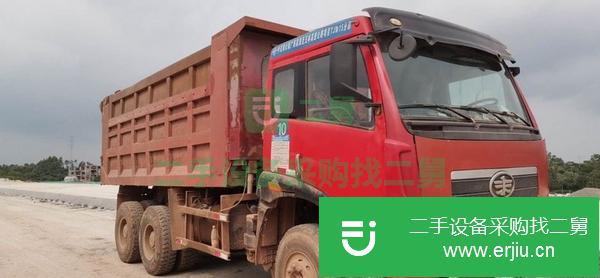 廣東出售二手解放牌前二后八輪自卸車