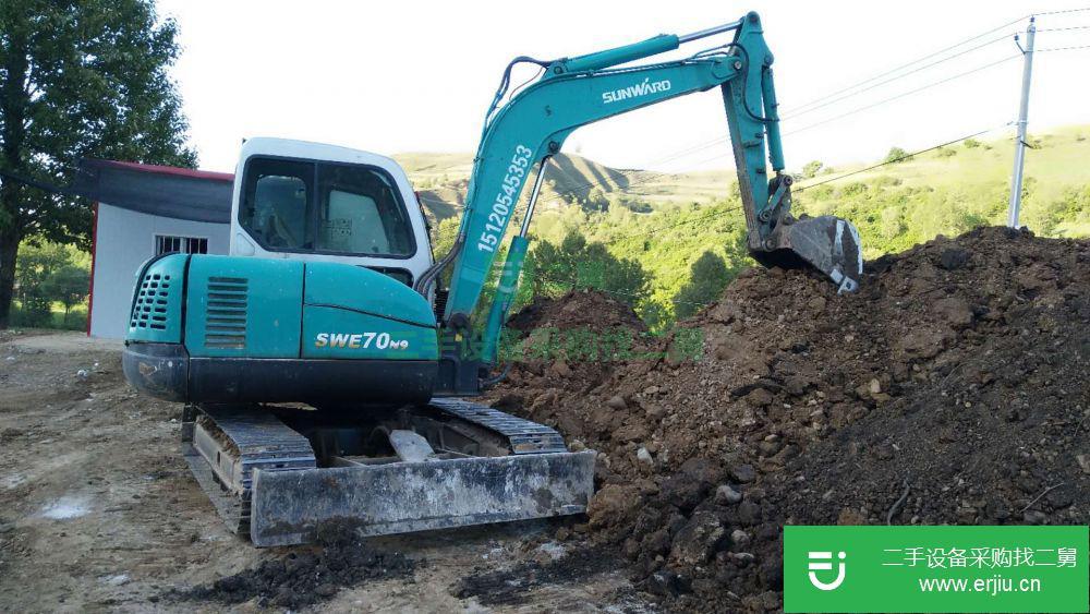 甘肅出售二手山河SWE70挖掘機