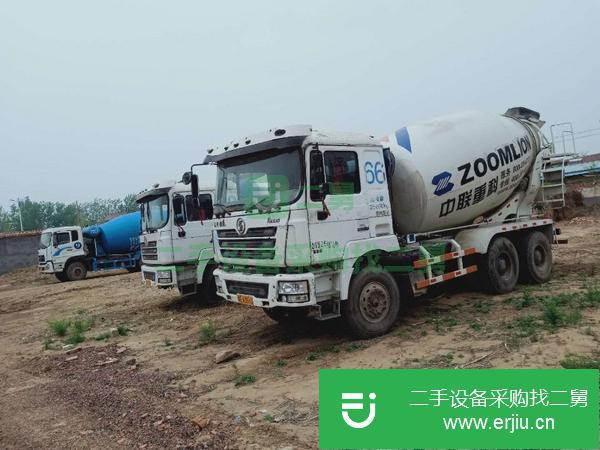 河南出售二手陜汽德龍大14方攪拌車