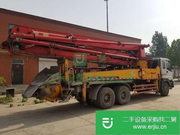 河北出售二手37米三一泵車 大排量 剛換一套保3萬方泵管 手續齊全能過戶。