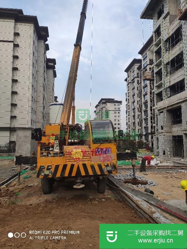 山東出售二手油電兩用16噸汽車吊