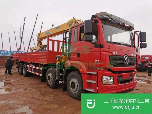云南出售二手陜汽前四后八14噸隨車(chē)吊