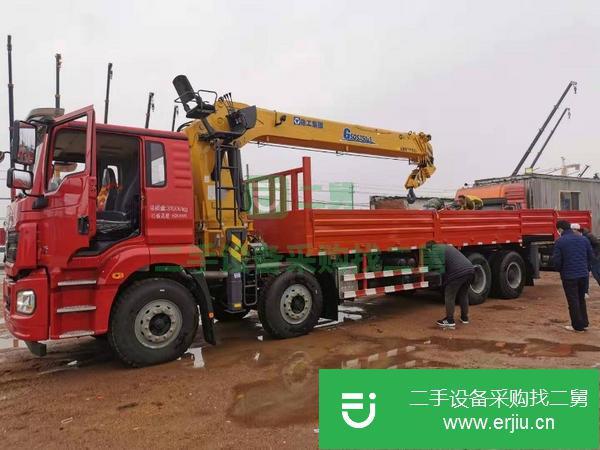 云南出售二手陜汽前四后八14噸隨車(chē)吊