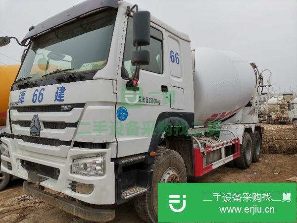 云南出售二手豪沃大14方混凝土攪拌車