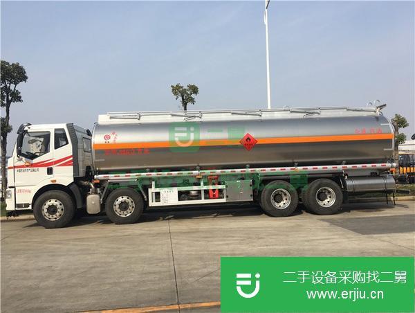 河北出售二手解放前四后八鋁合金油罐車