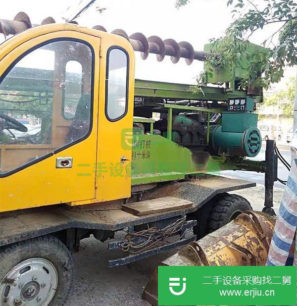 山東出售二手力強螺旋打樁機