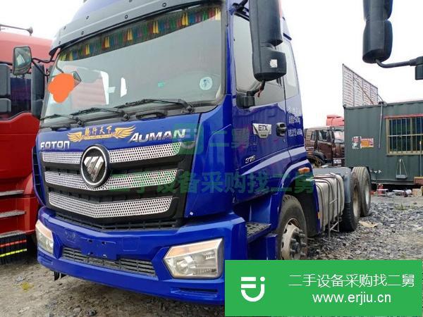 山東出售二手歐曼牽引車375馬力國五