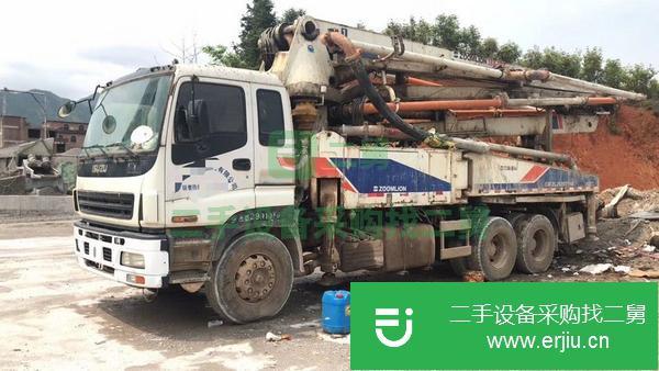 湖南出售12年中聯(lián)五十鈴38米泵車，五節(jié)臂