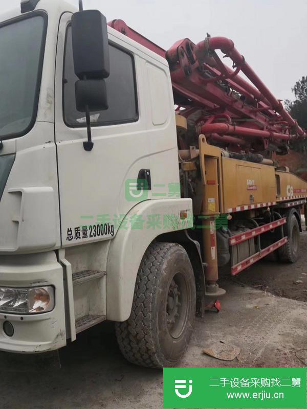 湖南出售二手三一雙橋37米泵車