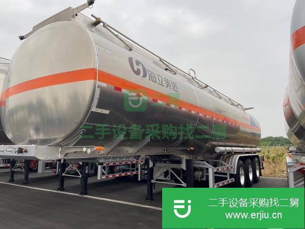 湖北出售罐式半掛車，45方通倉,BPW橋空懸1200真空胎,鋁合金圈