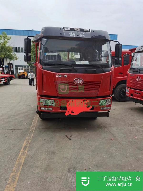 江西出售二手解放J6單橋平板運輸車