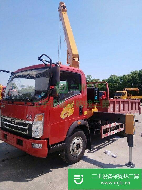 廣東出售二手重汽豪曼5噸4節臂隨車吊