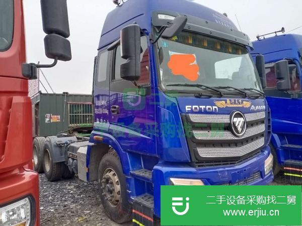 山東出售二手歐曼牽引車375馬力國五
