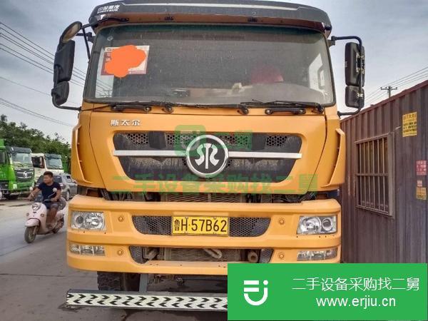 山東出售二手國五380馬力斯太爾自卸車