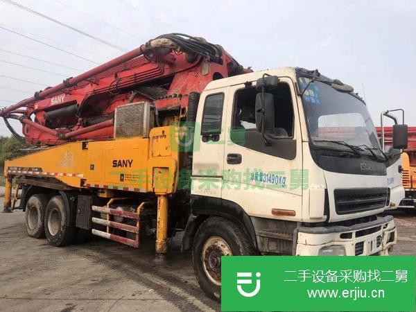 天津出售二手43米泵車,手續齊全