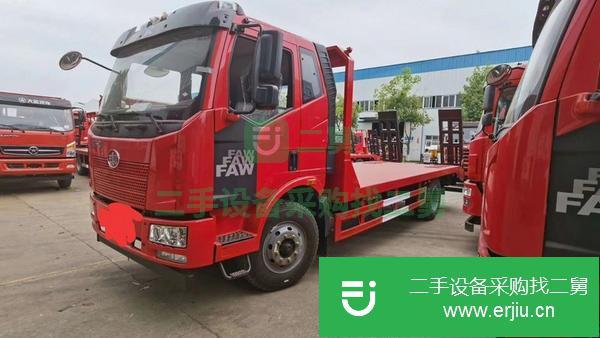 江西出售二手解放J6單橋平板運輸車