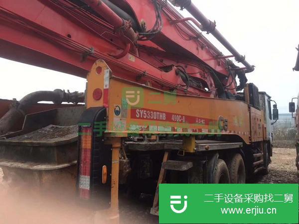 山西出售二手49米泵車。原車原版漆