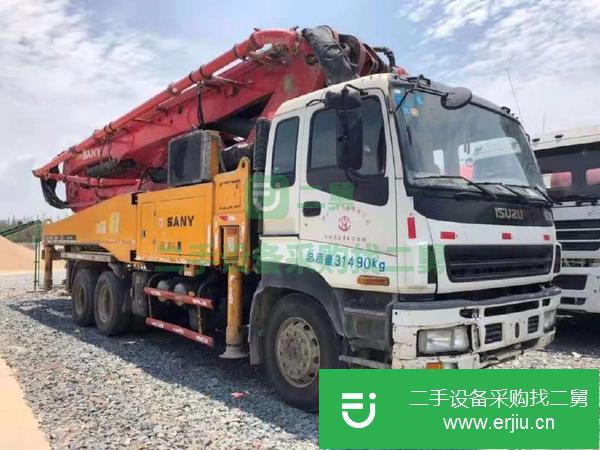浙江出售二手三一48米6節臂泵車