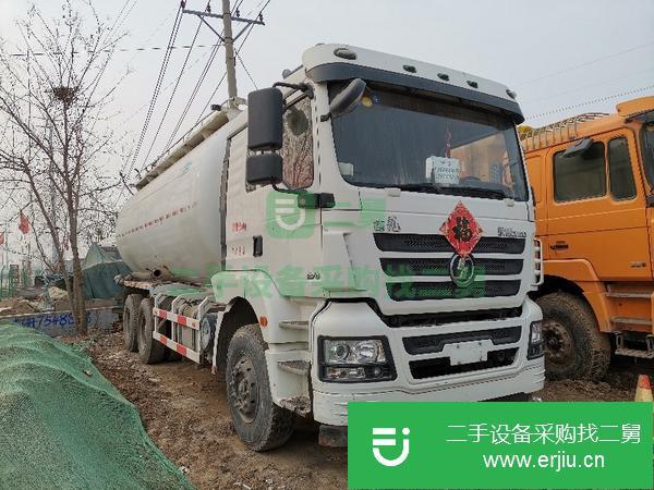 內蒙古出售二手國五排放陜汽德龍砂漿水泥罐車