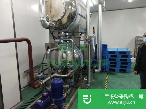 山東出售二手1.7雙層蒸汽殺菌鍋