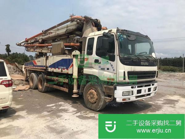 湖南出售12年中聯(lián)五十鈴38米泵車，五節(jié)臂