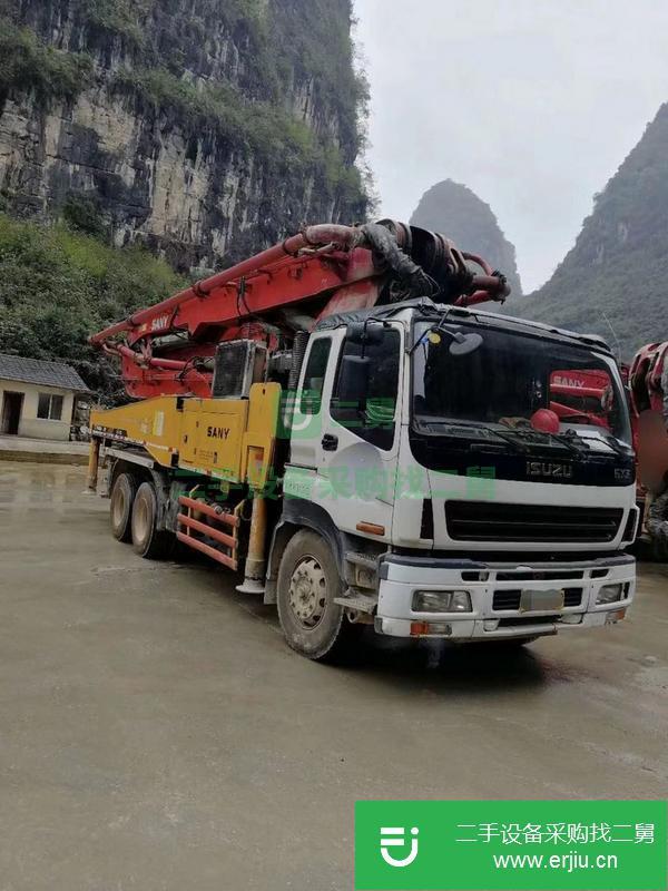 貴州出售二手三一46米泵車