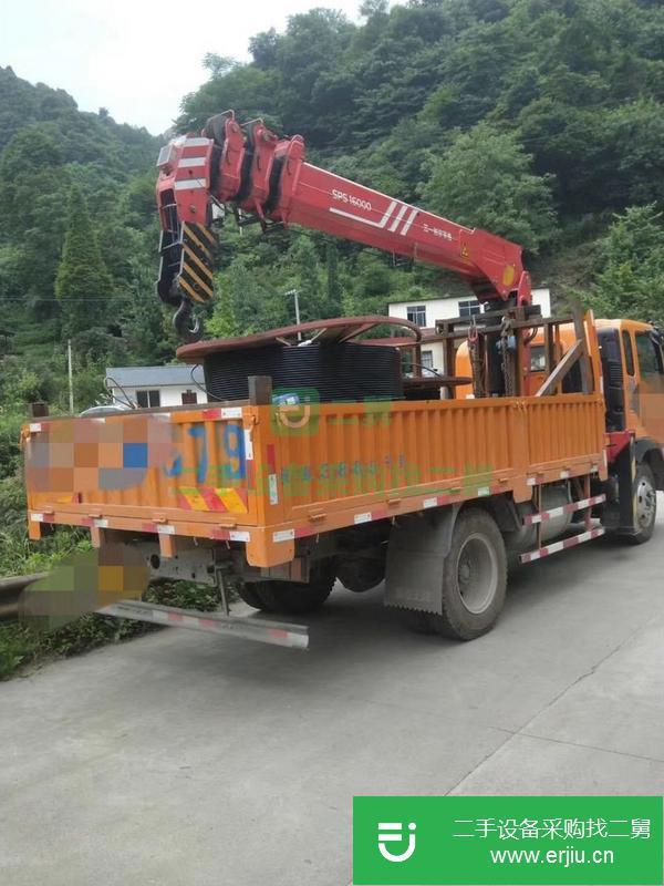 湖北出售二手三一7噸隨車吊