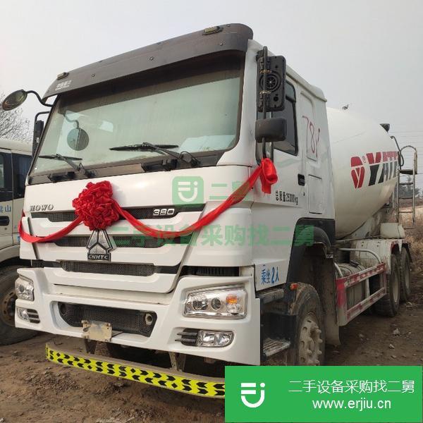 山東出售二手豪沃大14方攪拌罐車