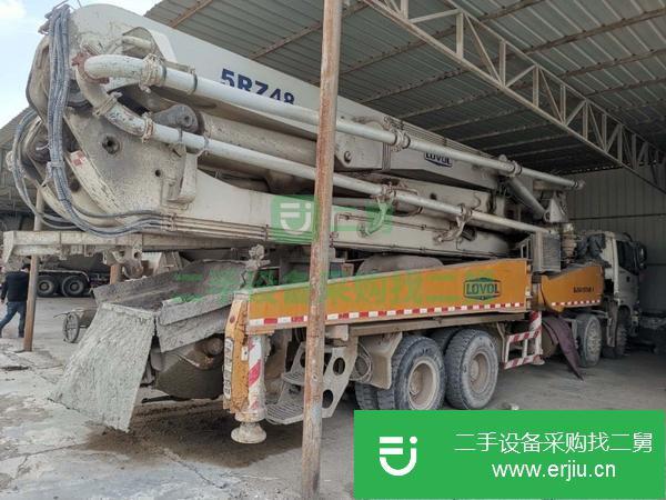寧夏出售二手福田48米泵車