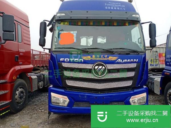 山東出售二手歐曼牽引車375馬力國五