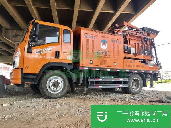 陜西出售二的車載泵，手續(xù)齊全