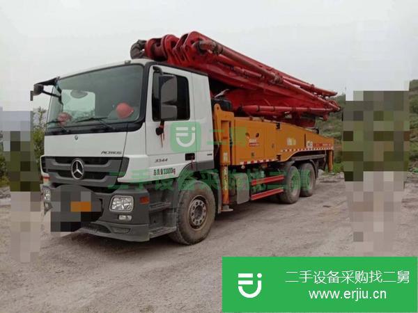 湖南出售2019年3月出廠三一泵車，國五三橋49米， 手續齊全 車況極品