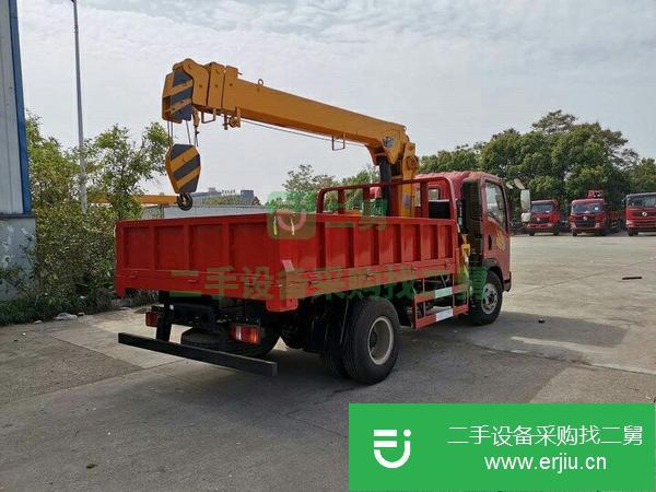 廣東出售二手重汽豪曼5噸4節臂隨車吊