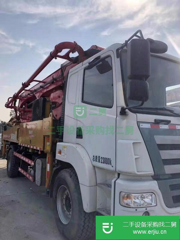 浙江出售二手三一37米5節臂泵車