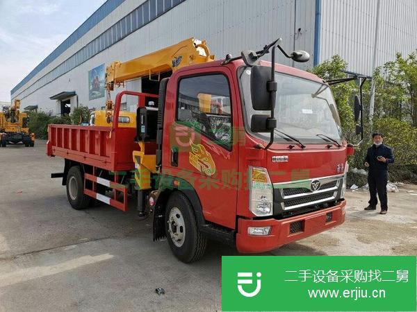 廣東出售二手重汽豪曼5噸4節臂隨車吊