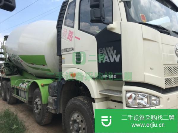 遼寧出售二手解放20方攪拌罐車