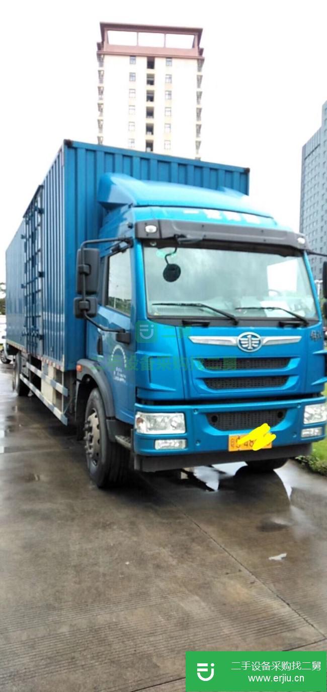 廣東出售二手青島解放廂式貨車