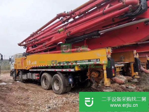 河南出售二手52米六節臂混凝土泵車