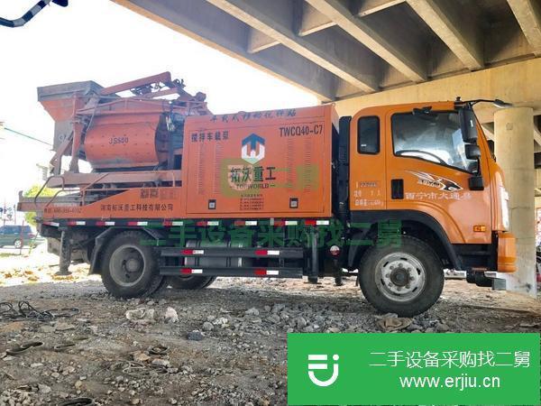 云南出售攪拌車載泵、手續齊全機況免檢