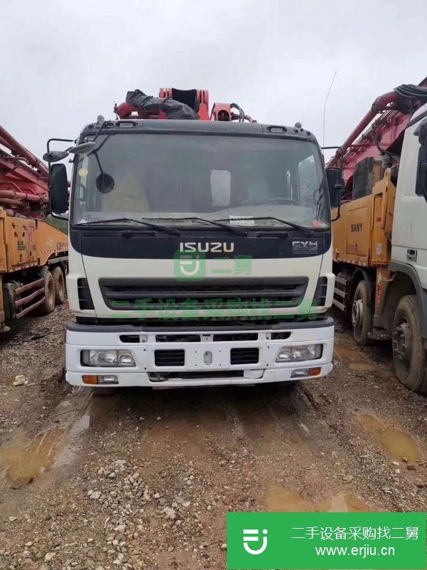 河南出售二手52米六節臂混凝土泵車