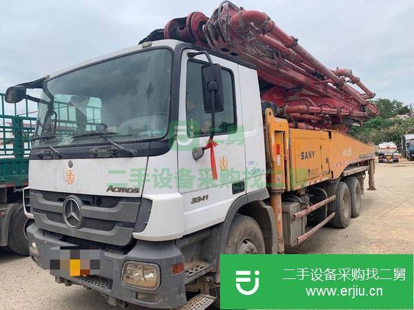 湖南出售二手奔馳三橋六節臂48米泵車