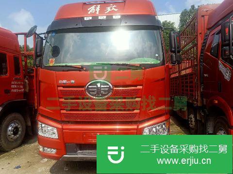 江西出售二手一汽解放J6P前四后八倉欄式貨車