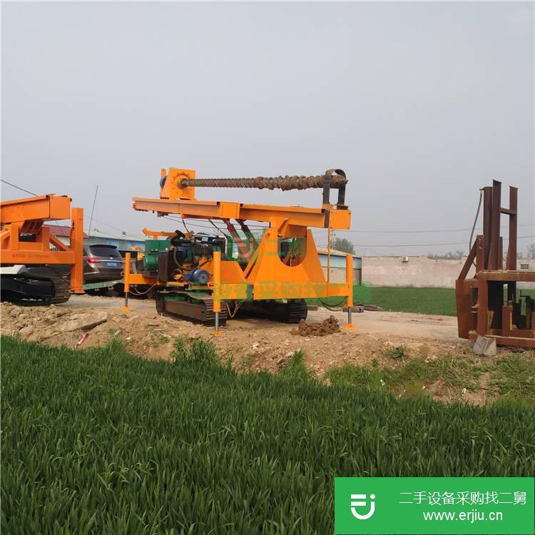 山東出售二手履帶式螺旋鉆打樁機(jī)