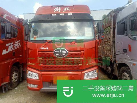 江西出售二手一汽解放J6P前四后八倉欄式貨車