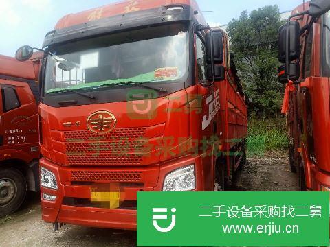 江西出售二手青島解放JH6前四后八倉欄式貨車