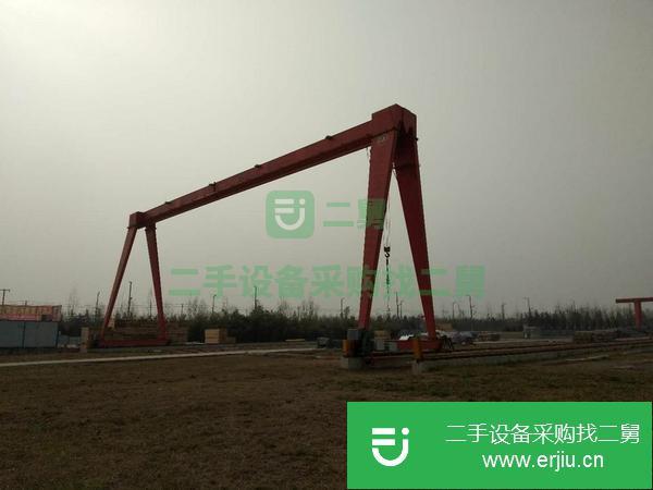 陜西出售二手10噸跨度32.5米龍門吊