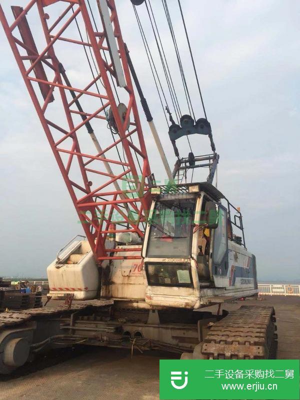 湖南出售二手70噸中聯履帶吊車
