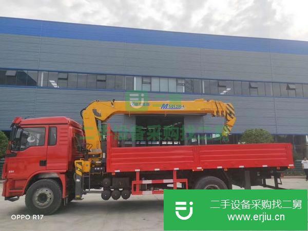 寧夏出售二手陜汽德龍單橋8噸隨車吊