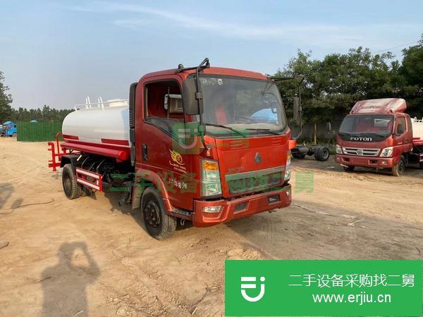 山東出售二手重汽豪沃5立方灑水車