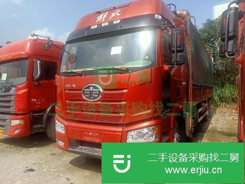 江西出售二手一汽解放J6P前四后八倉欄式貨車